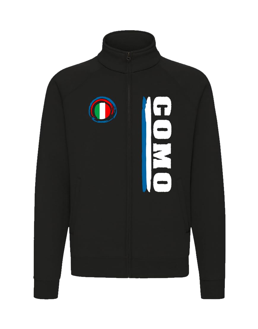 Felpa Como Full Zip Giacchino Vari Colori Sport Calcio Tifosi Ultras