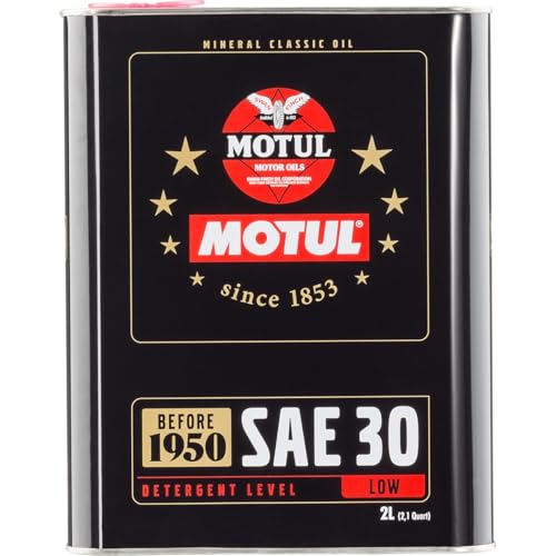 Motul 104509 Classic SAE 30 Mineral Engine Oil 2-liter