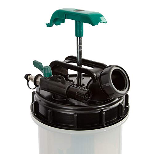 OEM TOOLS 24938 9.5 Liter Pneumatic/Manual Fluid Extractor, Oil, Transmission, Coolant Change Tool, Easy-to-Use Hand Pump and Vacuum Pump Functions, Extract Fluid Through Dipstick Tubes, No Mess
