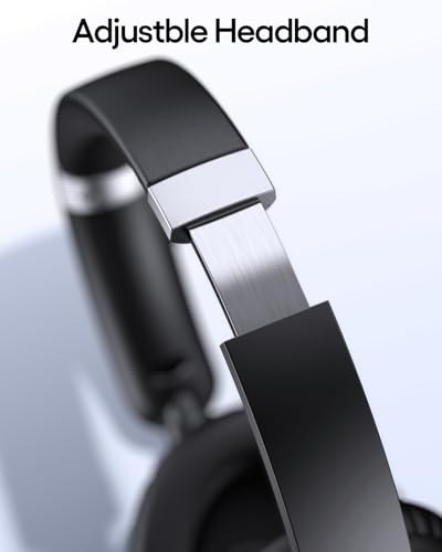 undefined TAGRY Hybrid Active Noise Cancelling Headphones 100H Playtime Wireless Over Ear Bluetooth Headphone with Fast Charging Hi-Res Audio Comfort Earcups Headsets for Travel Home Office Phone PC Black の商品画像 5