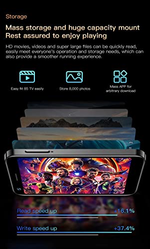 Rainbuvvy XS12 Mini 4G Smartphone, 3" Skärm, Dual SIM, 13MP Kamera