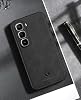 Funda Compatible con Infinix Hot 60 Pro+, Compatible con Infinix Hot 60 Pro Plus, Funda de Teléfono de Cuero Mate Negra. 3