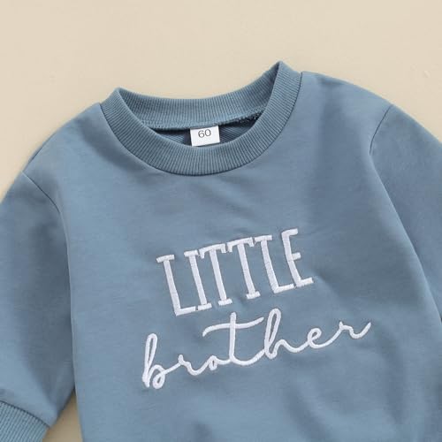 Sibling Matching Outfits Newborn Toddler Baby Long Sleeve Crewneck Sweatshirt with Pants Cute Fall Winter Clothes3