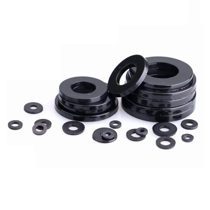 Tool Part for M2 M2.5 M3 M4 M5 M6 M8 M10 M12 M14 MM16 M18 M20 Black Plastic Nylon Washer Plated Flat Sp Washer Seals Ket Ring - (Inner Diameter: M8x40x2mm / Number of Pcs: 100Pcs)