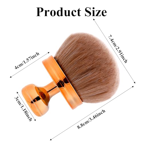 Qianyu Extra Large Body Makeup Brush Self Tanning Bronzers Blend Brush Leg Makeup Self Tan Back Applicator Oval Tanner for Makeup Kabuki Powder Foundation Blusher Coverage Buffing - Image 3