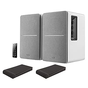 Edifier Studio R1280DB WS 2.0 luidsprekersysteem White ISO Set (actief paar speakers met Bluetooth & digitale ingangen incl. 2 absorberende platen) wit
