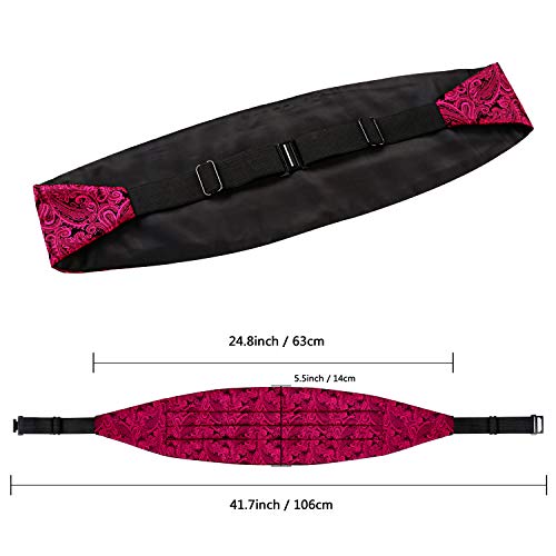 Image of Alizeal Mens Paisley Adjustable Bow Tie Set
