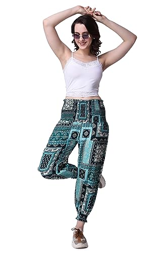 Image of POPWINGS Casual Boho Printed Joggers for Women || Stylish Western Women Joggers for Summer || Pull-On Women Joggers Pants || Women Joggers for Summer