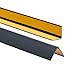Produktbild ProfiPVC Winkelprofil 35x35mm, 180cm - Kunststoffwinkel aus PVC-Gummi - selbstklebend Kantenschutzprofil, elastischer Kantenschutz - Eckschutzprofil, einfache Montage - Anthrazit