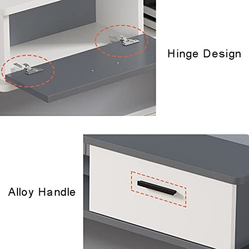 Meuble TV flottant étagère murale pour salon moderne et épuré - 7