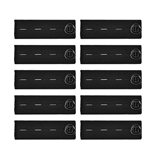 10 Stück Verstellbarer Schwangerschafts Waist Elastischer Extender Knopf Extender für Anzughose Jeans Hose Cover