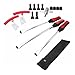 Dr.Roc Tire Spoons Lever Motorcycle Dirt Bike Lawn Mower Tire Changing Tools with Bag 1x14.5 inch 2x11 inch Tire Irons 2X Rim Protectors 1x Valve Core and Caps Set