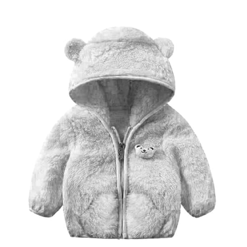 Image of Baby Teddy Bear Ear Soft Flannel Long Sleeve Hoodie & Leggings Unisex All Season Clothing Set For Baby Boys And Baby Girls
