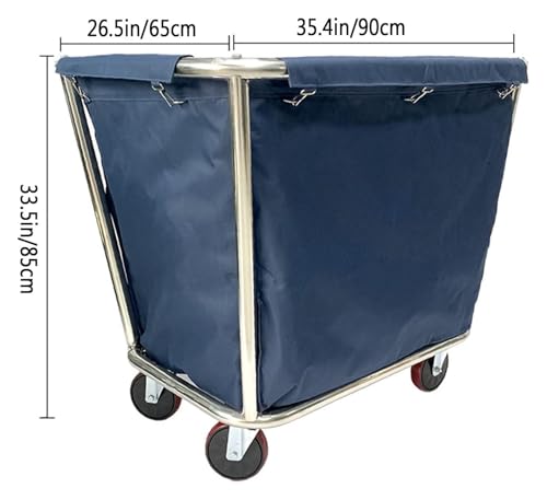 Chariot de ménage marron pour transporter le linge sans effort