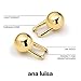 Ana Luisa Chunky Small Knot Earrings - 14K Gold Plated and Silver Statement Earrings for Women - Trendy Ball Drop Earring, Gold and Two Tone Knots, Dangle Earring for Women - Hypoallergenic Jewelry