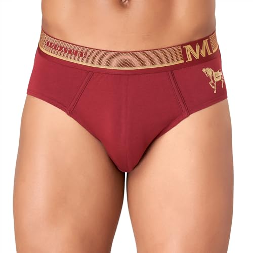 Image of Macroman M-Series MW Signature Collection By Rohit Bal Premium Supima, Modal, Spandex Mens Briefs