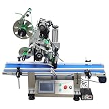INTSUPERMAI Automatic Desktop Conveyor Table Plate Labeling Machine Coding Machine Flat Surface Labler Applicator Desktop Automatic Flat Labeling Machine 110V