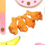 ifundom Realistisches Hähnchenschenkel Modell 4 Stück 7.80X4.50X3.50Cm Künstliches Huhn Gefälschtes Huhn Spielzeug Für Rollenspiele Küchen Deko Fotografie