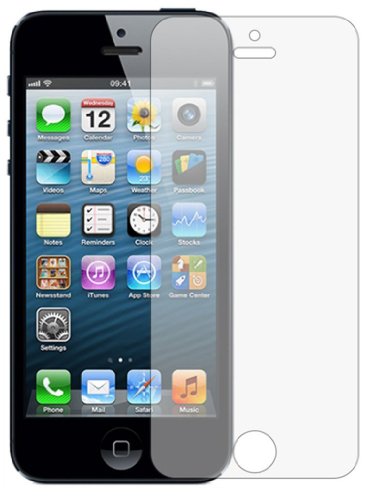 3 Protectores de Pantalla Alta Calidad Transparentes Anti-Arañazos para iPhone 5/5S/5C/SE - Novago ®