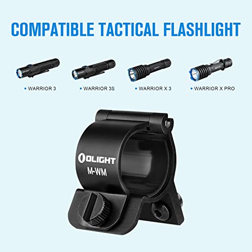 OLIGHT M-WM Offset Rail Mount Fit for Tactical Torch Warrior Series with Body Diameter of 23-26mm - Image 2