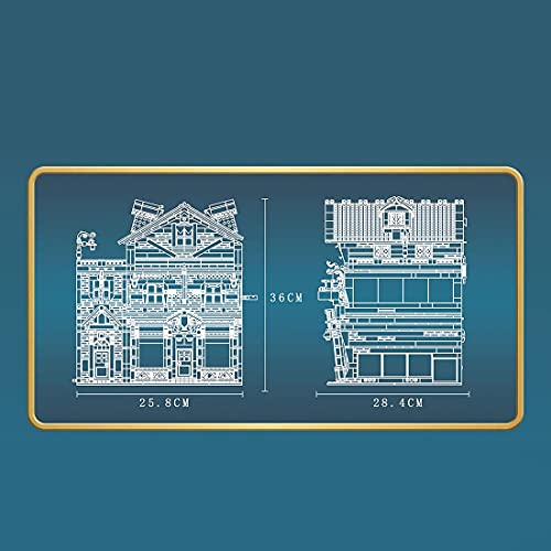 TYPIS Modulares Haus Bausteine, Architekturmodell mit LED-Beleuchtung, Modulares Haus Bausteine Modell, Architektur… – Bild 6