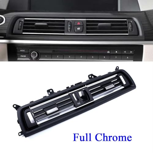 Panel de ventilación central Full Chrome de alta calidad para tablero de Serie 5 F10 535i 2