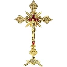 Crucifix For Cross Religious Wall For Cross Standing Christ For Cross For Home Chapel Church Tabletop Decoration C Standing Crucifix Cross For Table Standing Crucifix Catholic For Home 10 Inch