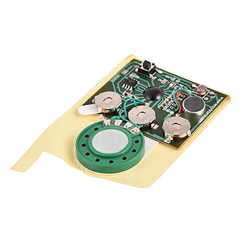 Sound Chip Module, 30 Seconds Recordable Sound Module with Push Button/Light Activated