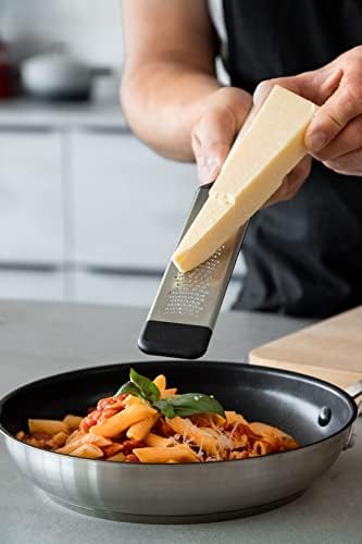 KitchenAid Etched Cheese Grater, Stainless Steel Two-Way Paddle Fine Grater  Almond Cream