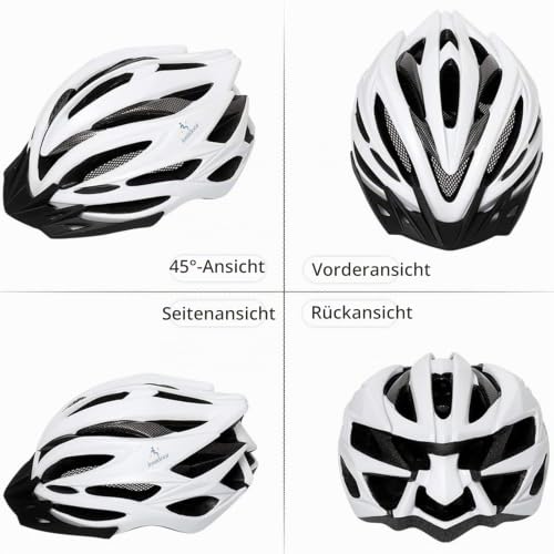 ioutdoor Premium Fahrradhelm, CE CPSC Zertifikat (Weiß) – Ansicht 5