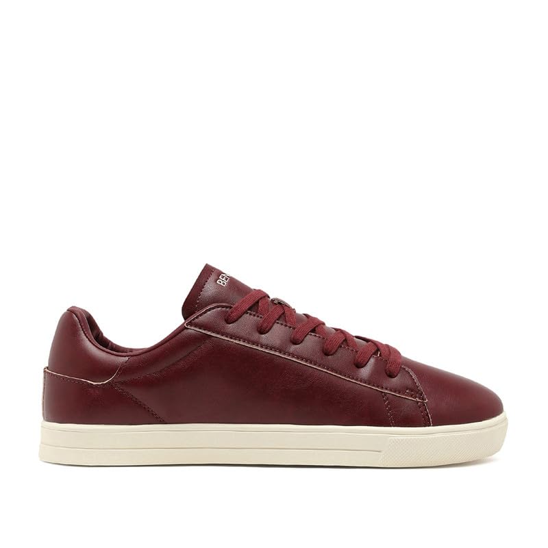 Image of United Colors of Benetton Mens United Colors of Benetton Solid Lace-up Classic Leather Finish Sneakers Sneaker