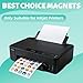 Hartwii 50 Sheets Bulk Printable Magnet Matte Sheets for inkjet printer Make Refrigerator Photo 13.5mil 8.5 x 11 inches Thick magnetic printer paper for cricut