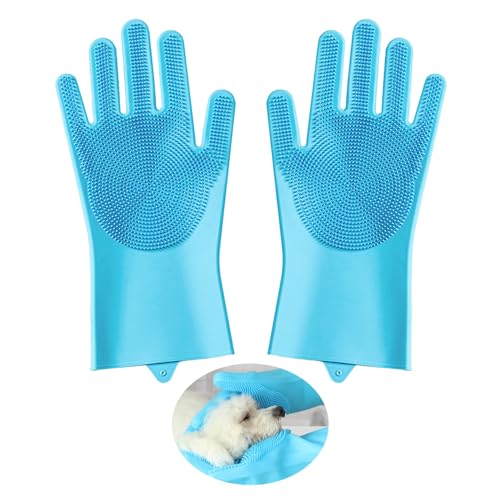 DHSBGWSX Guantes de Baño para Perros