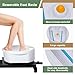 IJIALIFE Pedicure Chair with Foot Spa & Stool, Nail Tech Pedicure Station Set with Adjustable Pedicure Stand, Bubble Massage Basin, Nail Salon Manicure Chair for Spa Salon Home (Pink)
