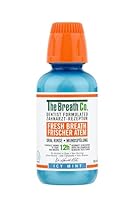 The Breath Co. Alcohol Free Mouthwash. Dentist Formulated Oral Rinse for 12 Hours of Fresh Breath, ICY Mint Flavour, 300 ml