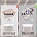 Doxo Purse Organizer Insert for Handbags & Base Shaper 2pc Set,Felt Organizer Insert Large Tote,Bag Organizer with Zipper 5 Sizes,Fit Speedy Neverfull MM/City33 and More(Beige-L-Combination)