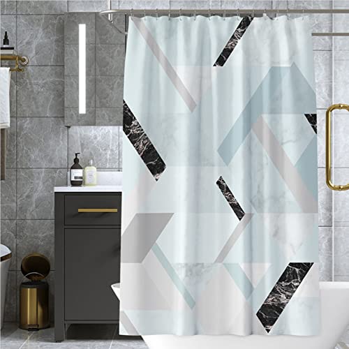 Rideau de douche en marbre 150x200 cm polyester anti-moisissure