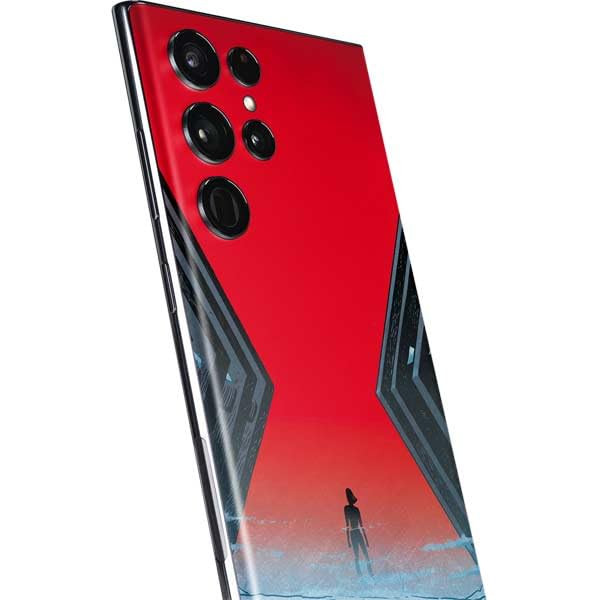 Skinit Decal Phone Skin Compatible with Galaxy S22 Ultra - Officially Licensed Marvel Black Widow No More Secrets Design