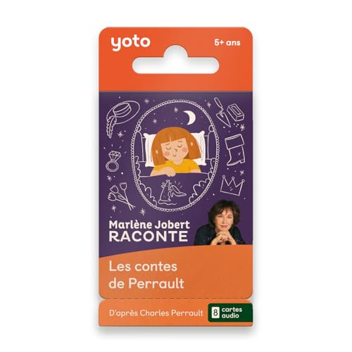 Yoto Marlène Jobert raconte… Les Contes de Perrault, Livre Audio pour Enfants en français, à écouter sur conteuse veilleuse Boîte à Histoires Yoto Player et Mini, Premiers Contes 5 à 10 Ans