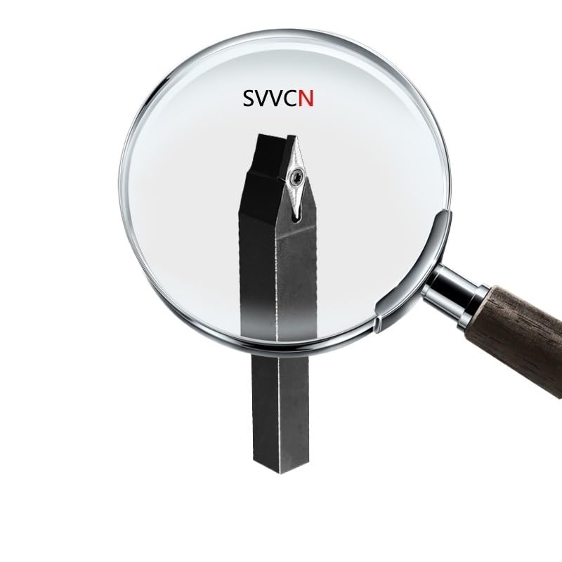 1 herramienta de torneado de metal SVVCN, SVVCN1616 SVVCN2020 SVVCN2525, herramienta de torneado externo, portaherramientas de torno for insertos de torneado VCMT(SVVCN2020K16)