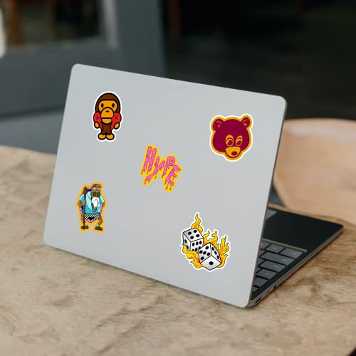 CodersParadise Hypebeast Aesthetic Stickers | Waterproof Vinyl Stickers for Laptop, Phone, Journal, Guitar & Water Bottle | Trendy Residue-Free Stickers for Customization – Pack of 60