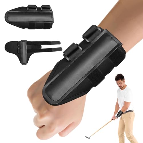 Nangilo Golf Wrist Training Aid, Golf Wrist Trainer, Golf Training Aids, Golfs Wrist Brace Swing Training Aid, Training Fixator Holder Swing Corrector Band, for Beginners & Senior Golfers