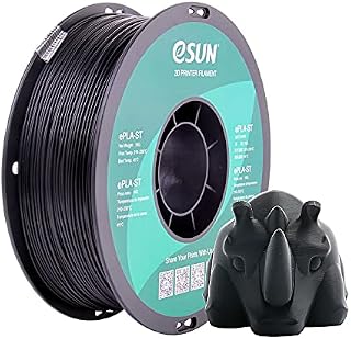 eSUN Super Tough PLA Filament 1.75mm, 3D Printer Filament PLA-ST, Dimensional Accuracy +/- 0.05mm, 1KG Spool (2.2 LBS) 3D Printing Filament for 3D Printers, Black