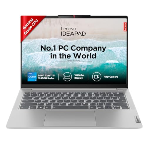 Lenovo IdeaPad Slim 3 Intel Core i5-12450H 14" (35.56cm) FHD IPS 300 Nits Thin & Light Laptop (16GB/512GB SSD/Win 11/Office 2021/Alexa Built-in/1 Year ADP Free/Arctic Grey/1.37Kg), 83EQ0044IN