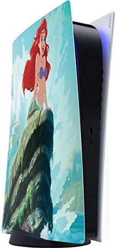 Skinit Decal Gaming Skin Compatible with PS5 Digital Edition Console - Officially Licensed Disney Princess Ariel Sketch Art Design