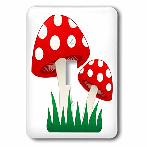 Interrupteur simple decoration champignon rouge lsp_128172_1
