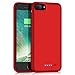 VOOE Battery Case for iPhone 7 Plus/ 8 Plus, 8500mAh Portable Battery Smart Pack Rechargeable Protective Battery Case for iPhone 7 Plus/ 8 Plus External Charger Cover 5.5 inch Charging Case - Red