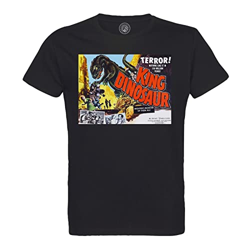 T-Shirt Homme Col Rond Coton Bio King Dinosaur Affiche Cinéma
