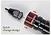 Pneumatic 5/16 Self-Locking Rivet Nut Gun Head with (Replacement Mandrel Each 5pcs）for Pneumatic Rivet Nut Gun and Cordless Rivet Nut Tool (HIFESON & EROSHAK)