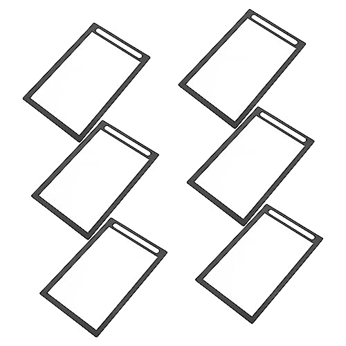 6pcs PVC Card Protector Sleeves Table Card Cover Vertical Protection for Display and Storage